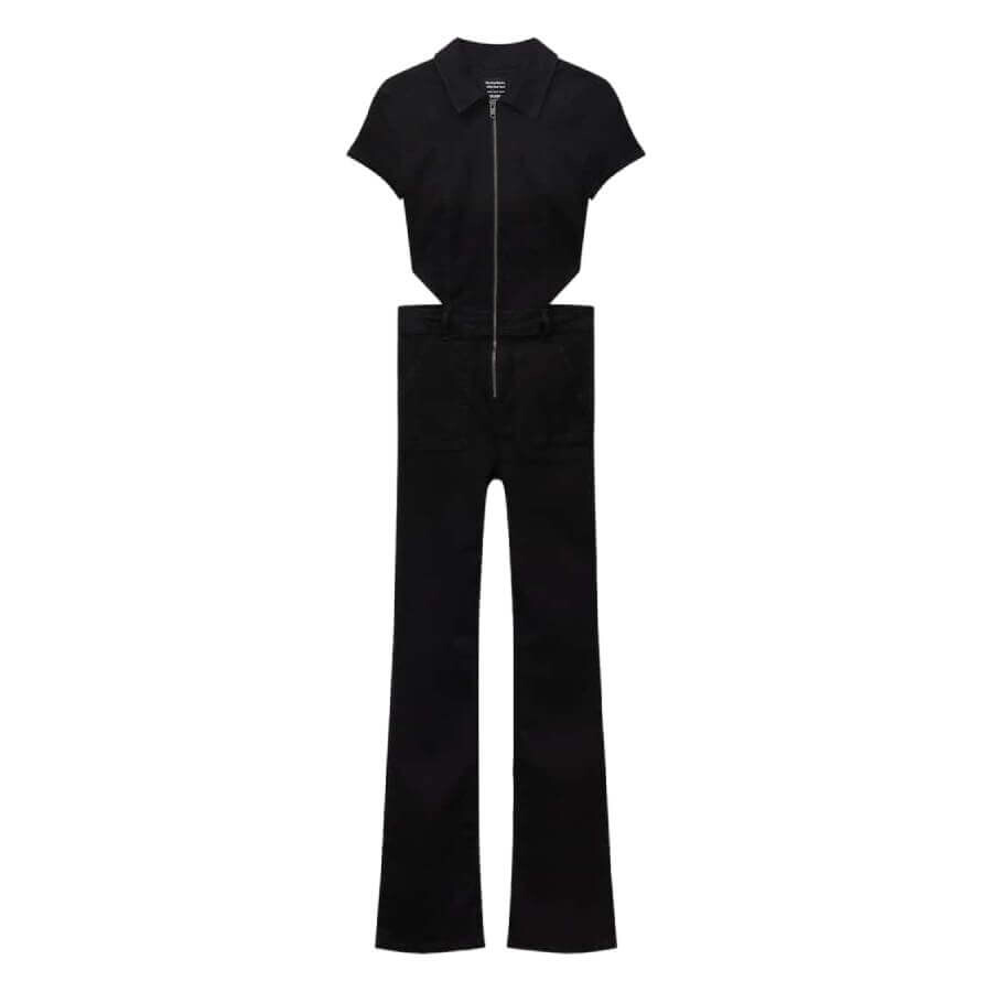 

Джинсовый комбинезон Pull&Bear Сutout Denim, черный