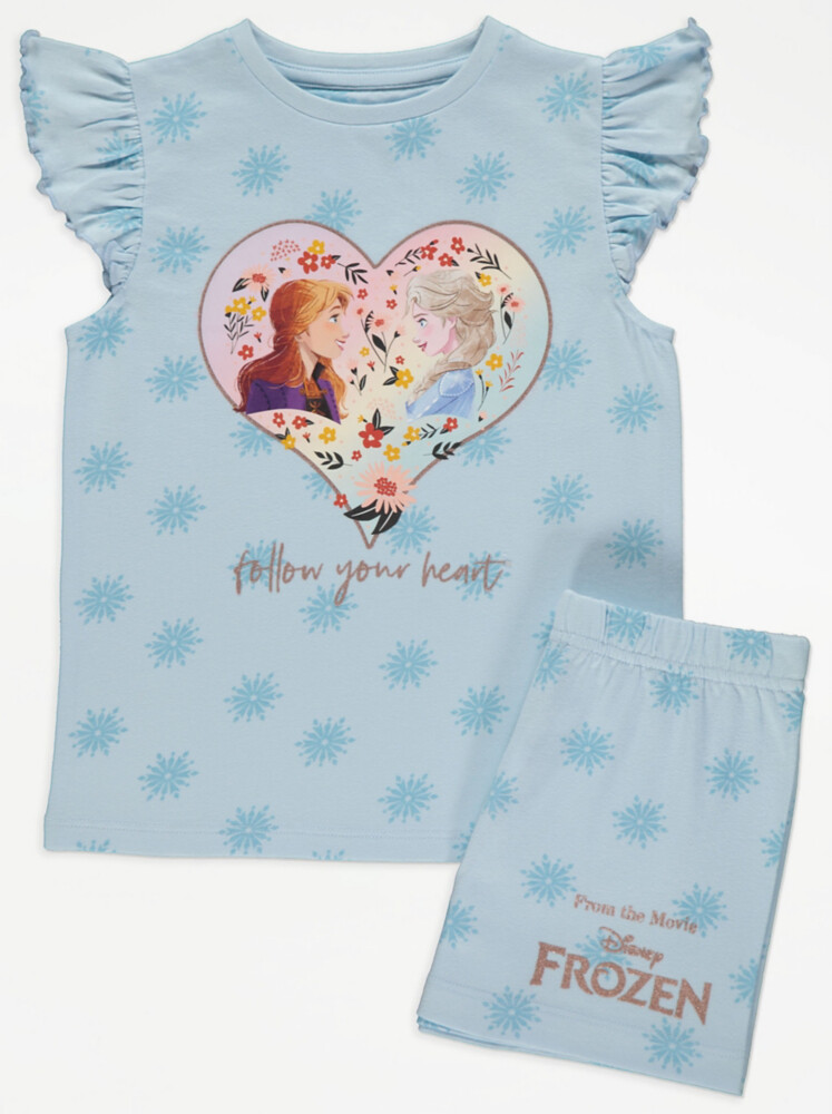 

Короткие пижамы с сердцем Анны и Эльзы Disney Frozen George.