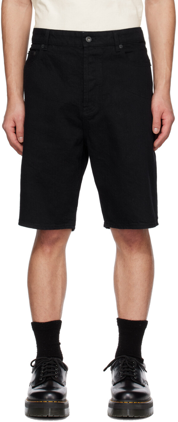

Black Kenzo Paris Himawari Denim Shorts