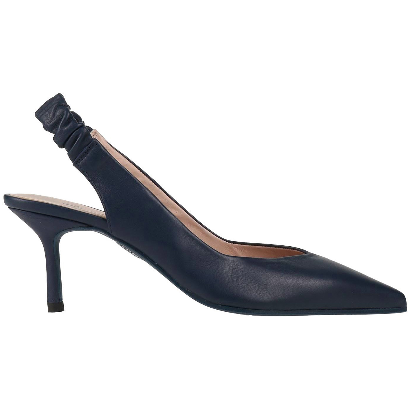 Туфли Daniele Ancarani, темно-синий туфли женские кожаные на толстом каблуке с бисером на квадратном каблуке