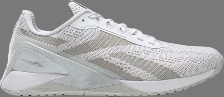 Кроссовки wmns nano x1 'white pure grey' Reebok, белый кроссовки wmns nano x1 white gum reebok белый