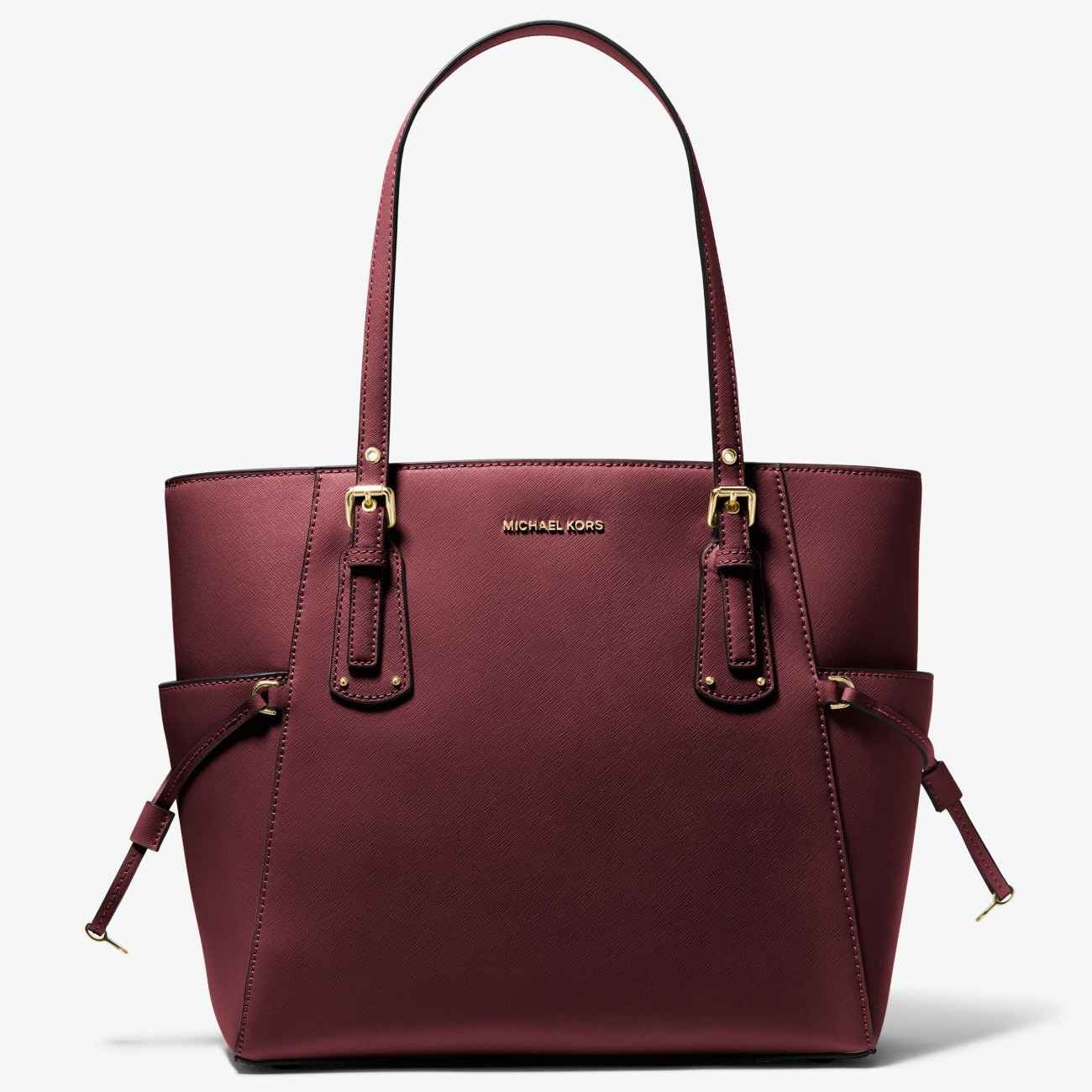 

Сумка Michael Michael Kors Voyager Small Saffiano Leather, бордовый