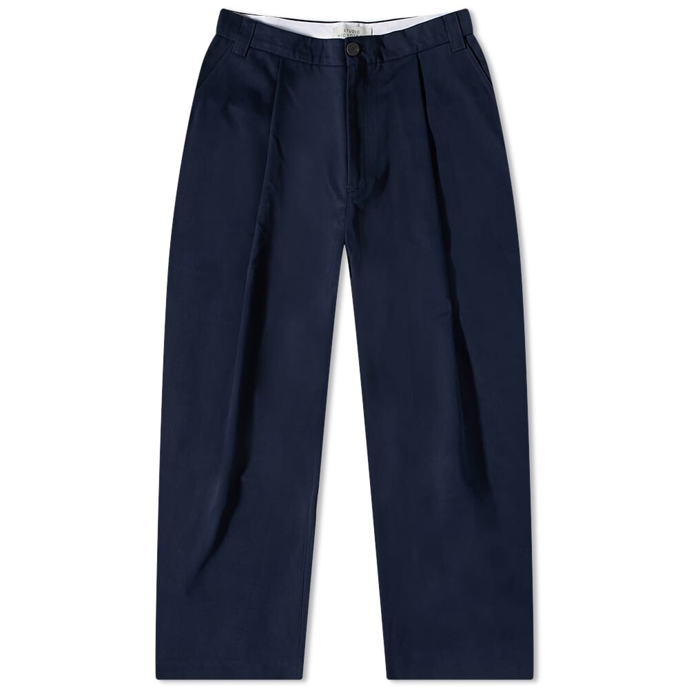 

Брюки Studio Nicholson Sorte Deep Pleat Volume Twill Pant