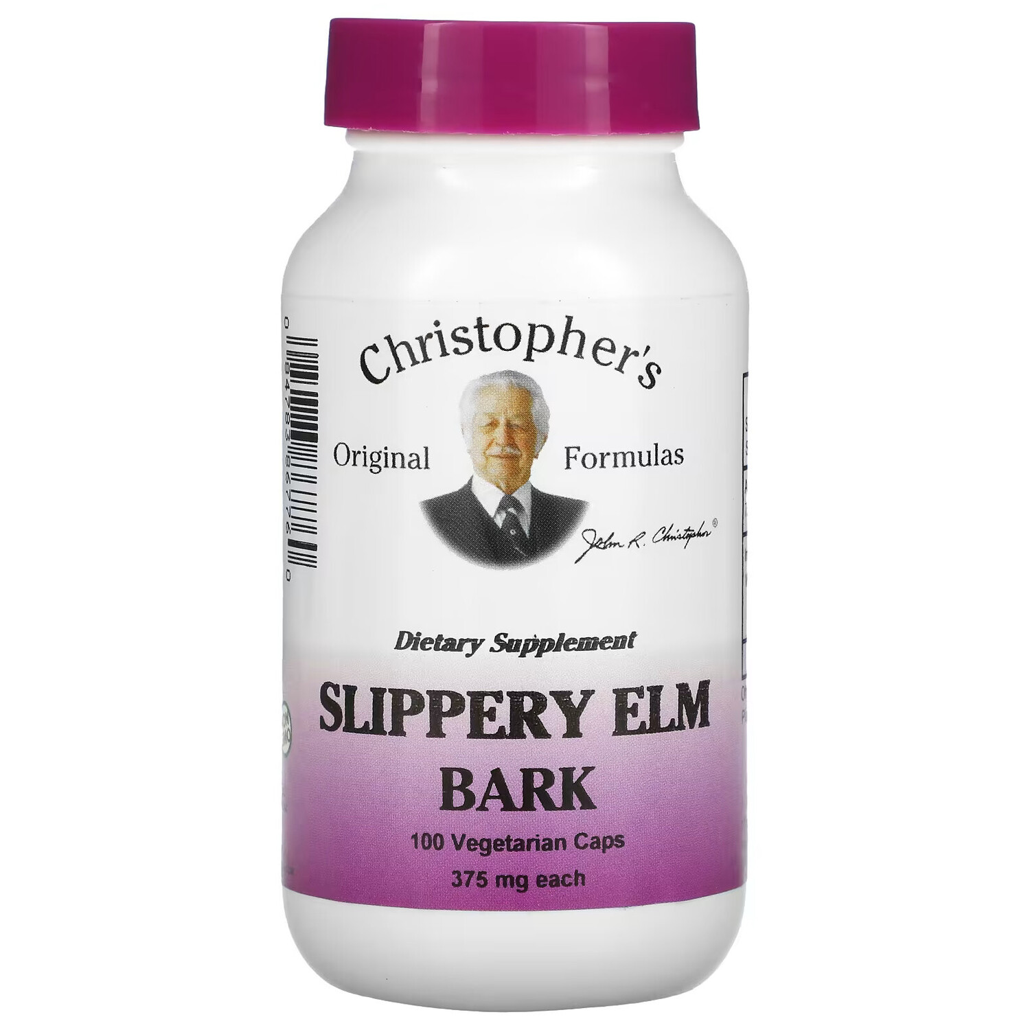 

Christopher's Original Formulas, кора красного вяза, 375 мг, 100 вегетарианских капсул