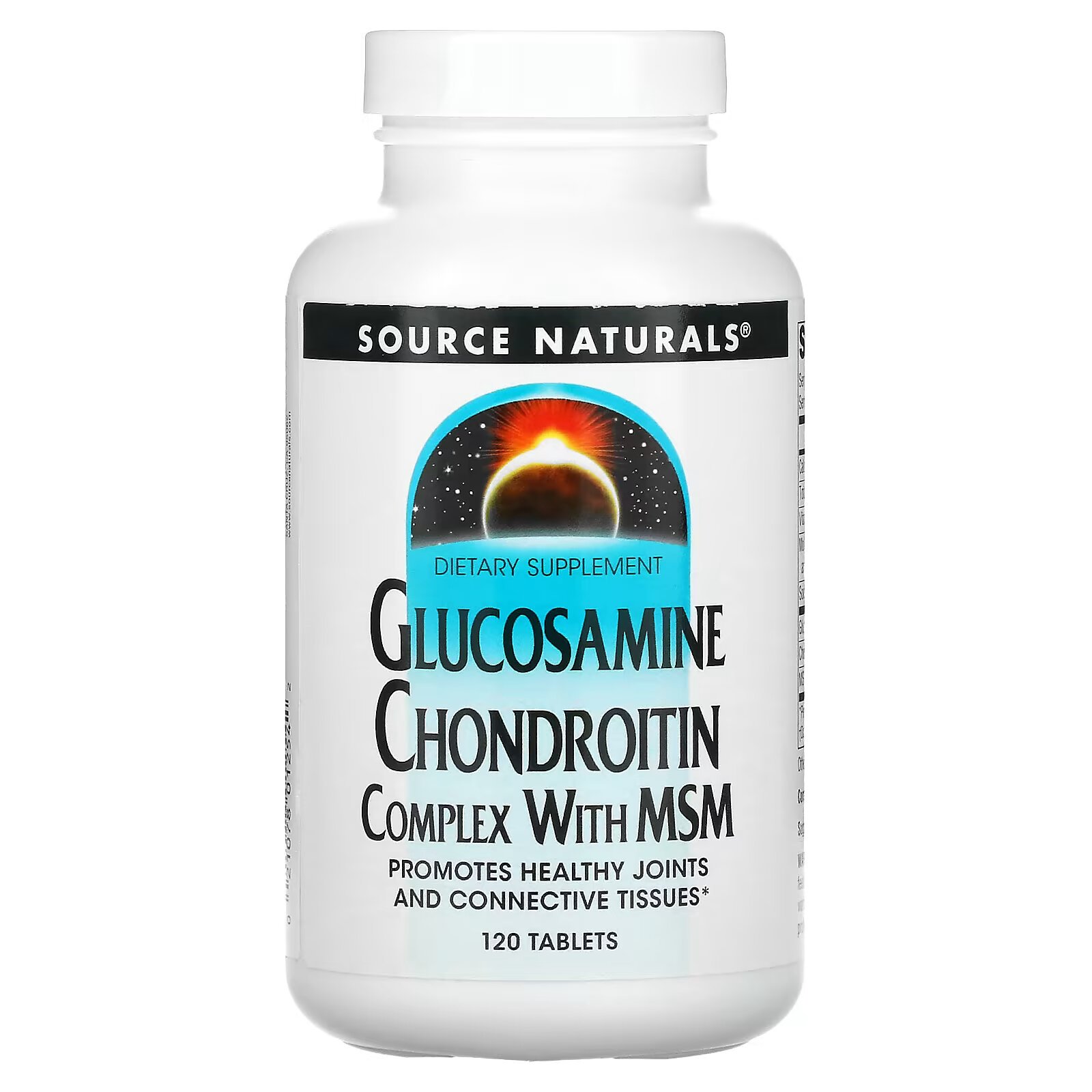 Source Naturals, Glucosamine Chondroitin Complex with MSM, 120 таблеток - фото