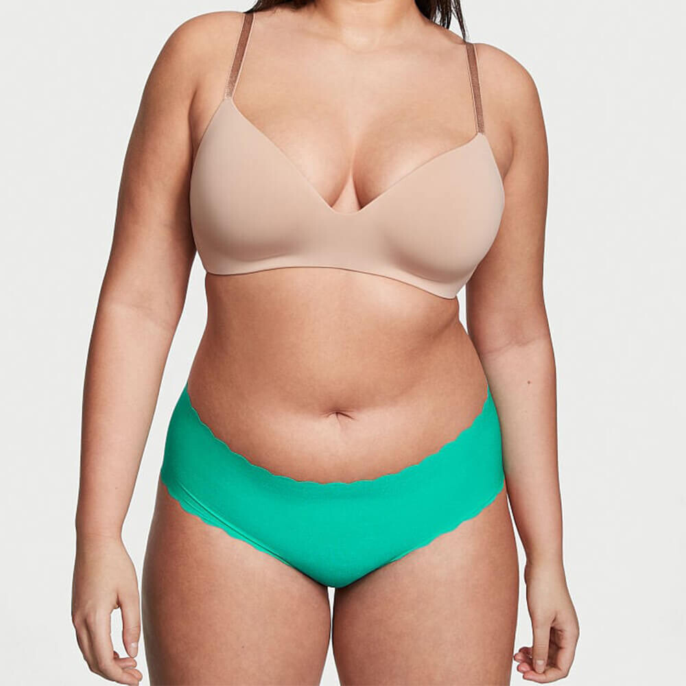 

Трусы Victoria`s Secret No-Show Scallop Hiphugger, морской голубой