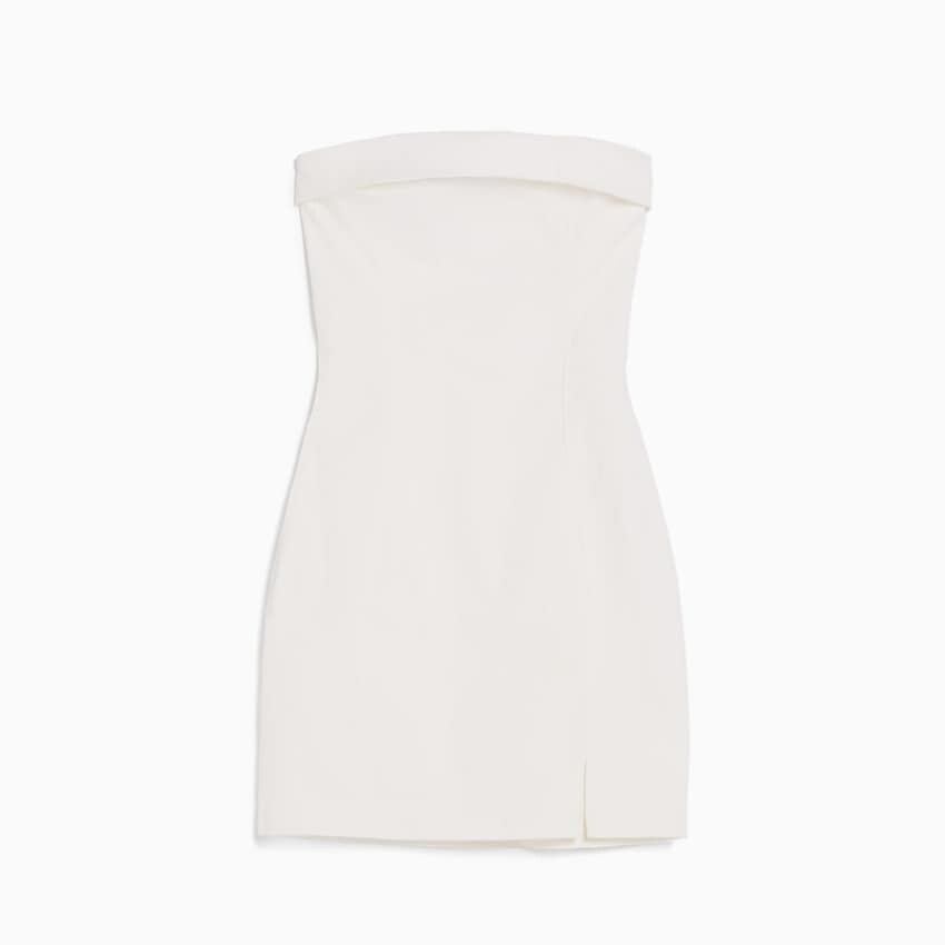 

Платье-мини Bershka Comfort Bandeau, белый