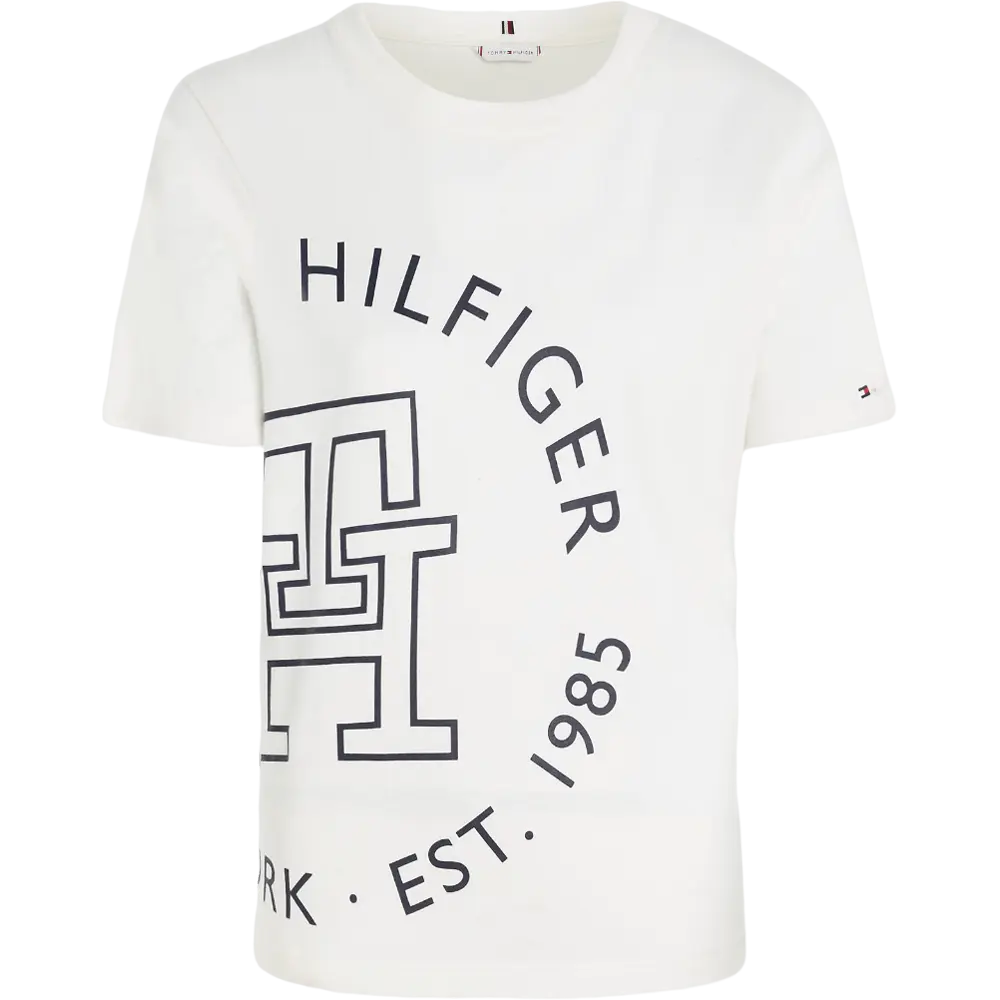 

Футболка Tommy Hilfiger Blown-Out Logo, экрю