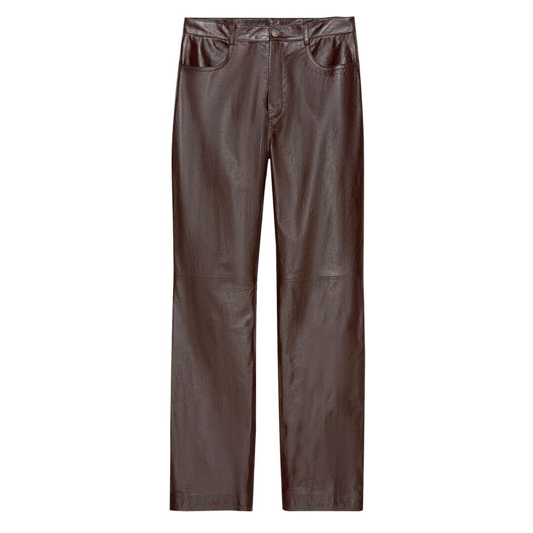

Брюки Gucci Soft Leather, бордовый