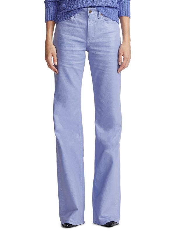

Джинсы Ralph Lauren Collection Boot Cut 208 с высокой посадкой, темно - синий