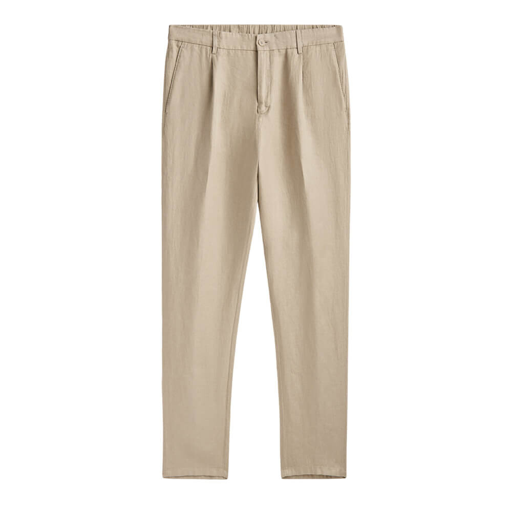 

Брюки Massimo Dutti 100% Linen Darted, бежевый