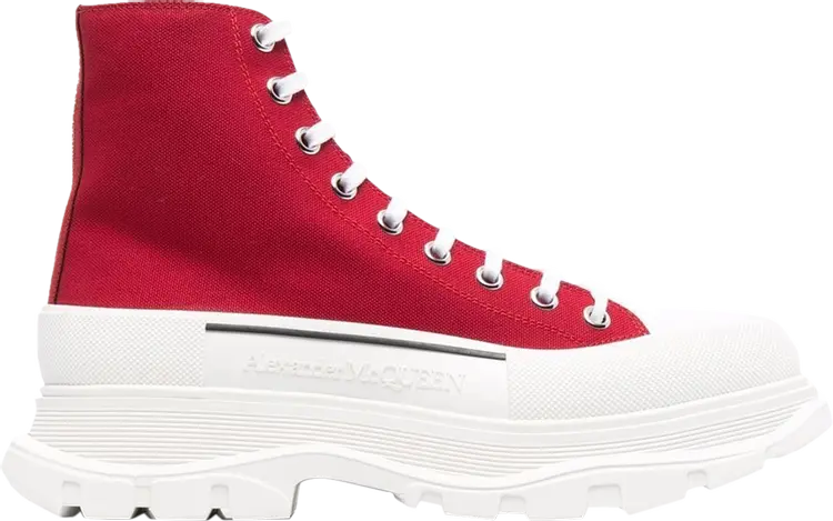 

Кроссовки Alexander McQueen Tread Slick Boot Red, красный