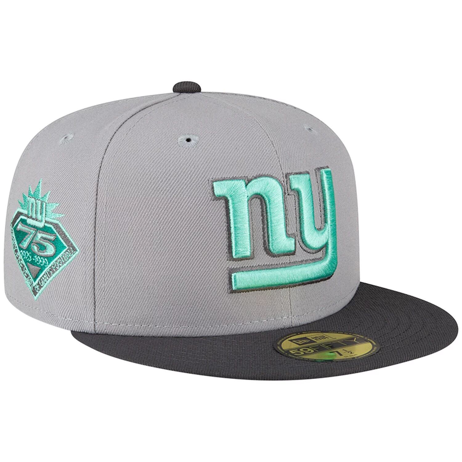 

Мужская приталенная шляпа New Era Grey/Graphite New York Giants Aqua Pop 59FIFTY