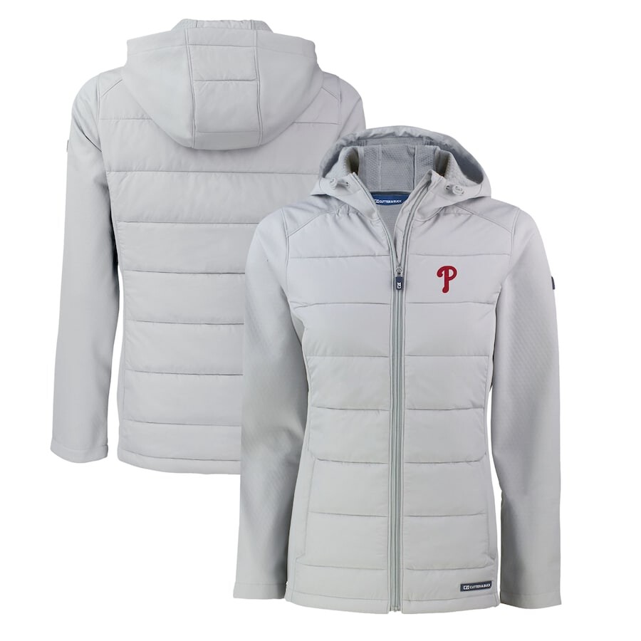 

Толстовка на молнии Cutter & Buck Philadelphia Phillies, серый