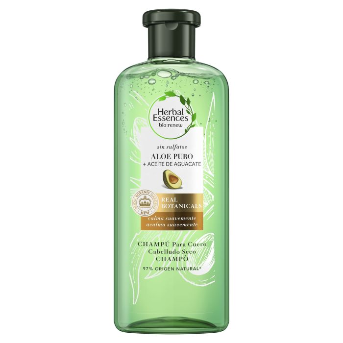 Шампунь Bio Renew Champú con Aloe Puro Y Aceite de Aguacate Herbal Essences, 380 ml herbal essences shampoo conditioner bio renew 2x400 ml