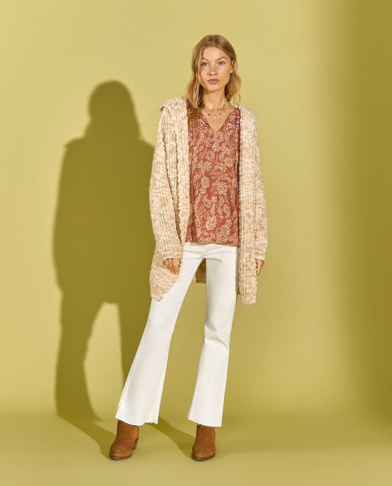 

Женская куртка с капюшоном Southern Cotton, бежевый