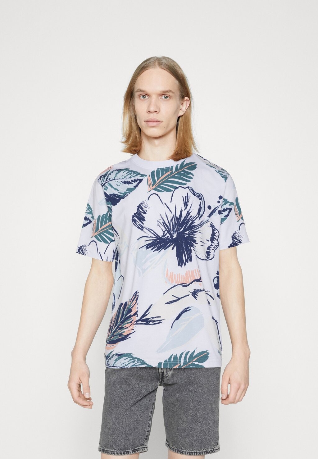 

Футболка с принтом ONSARTHUER SAGE LEAF TEE Only & Sons, ярко-белый