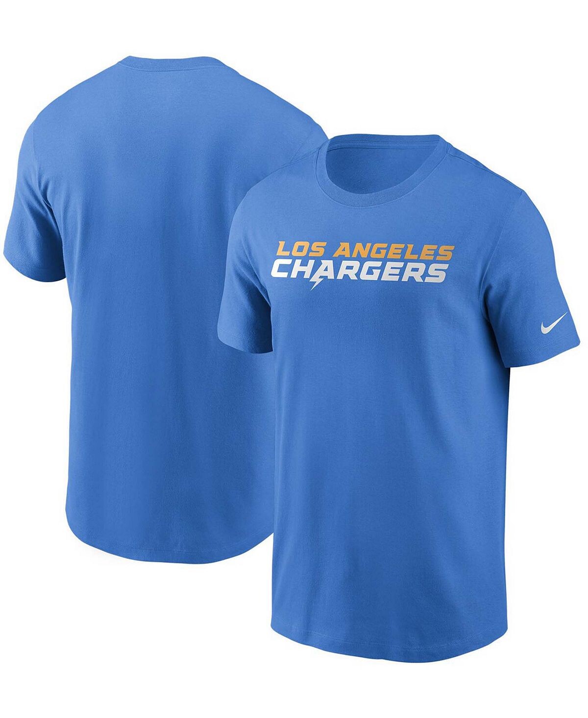 

Мужская футболка синего цвета с надписью Los Angeles Chargers Team Nike