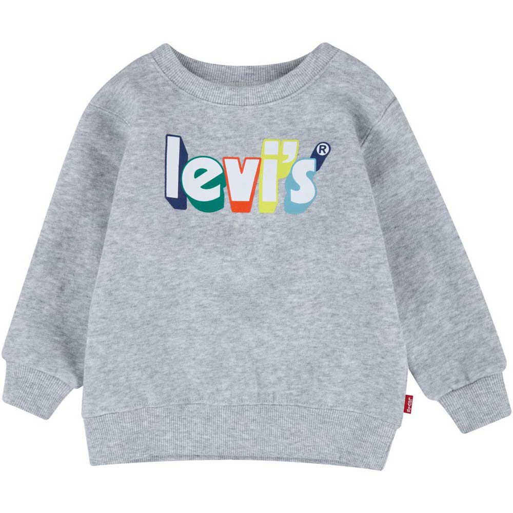 

Толстовка Levi's Poster Logo Crewneck, серый