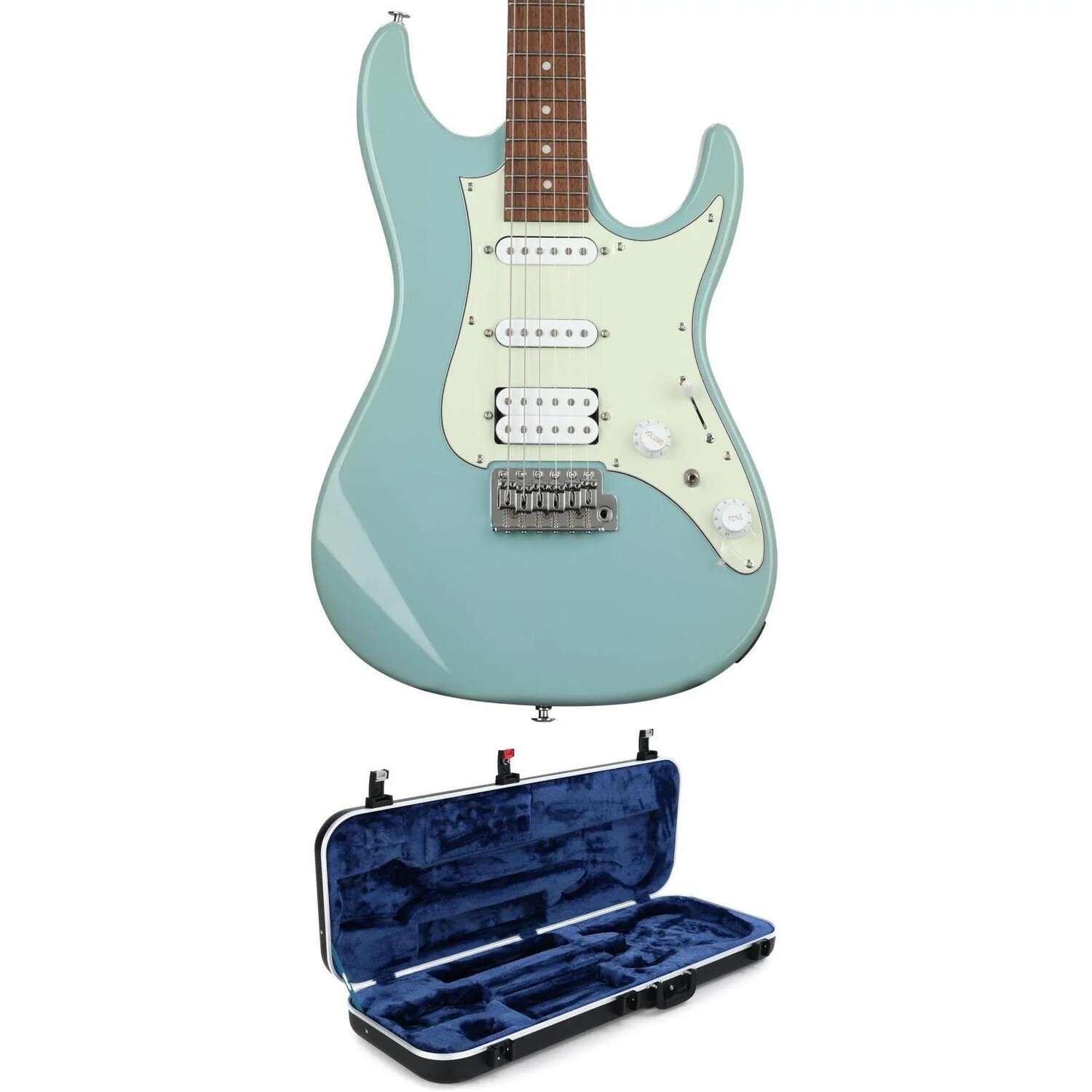 

Электрогитара Ibanez AZES в футляре - Purist Blue