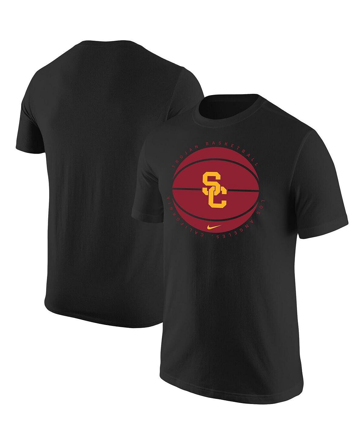 

Мужская черная футболка с логотипом USC Trojans Basketball Nike, Черный