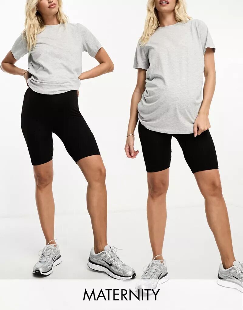 

Черные бесшовные леггинсы Vero Moda Maternity (2 шт.)