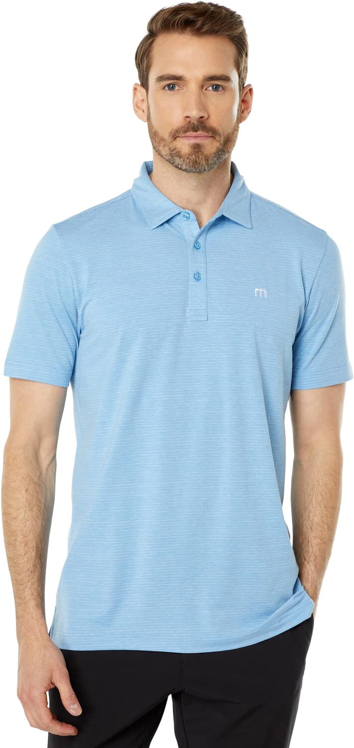 

Рубашка-поло The Heater TravisMathew, цвет Heather Heritage Blue