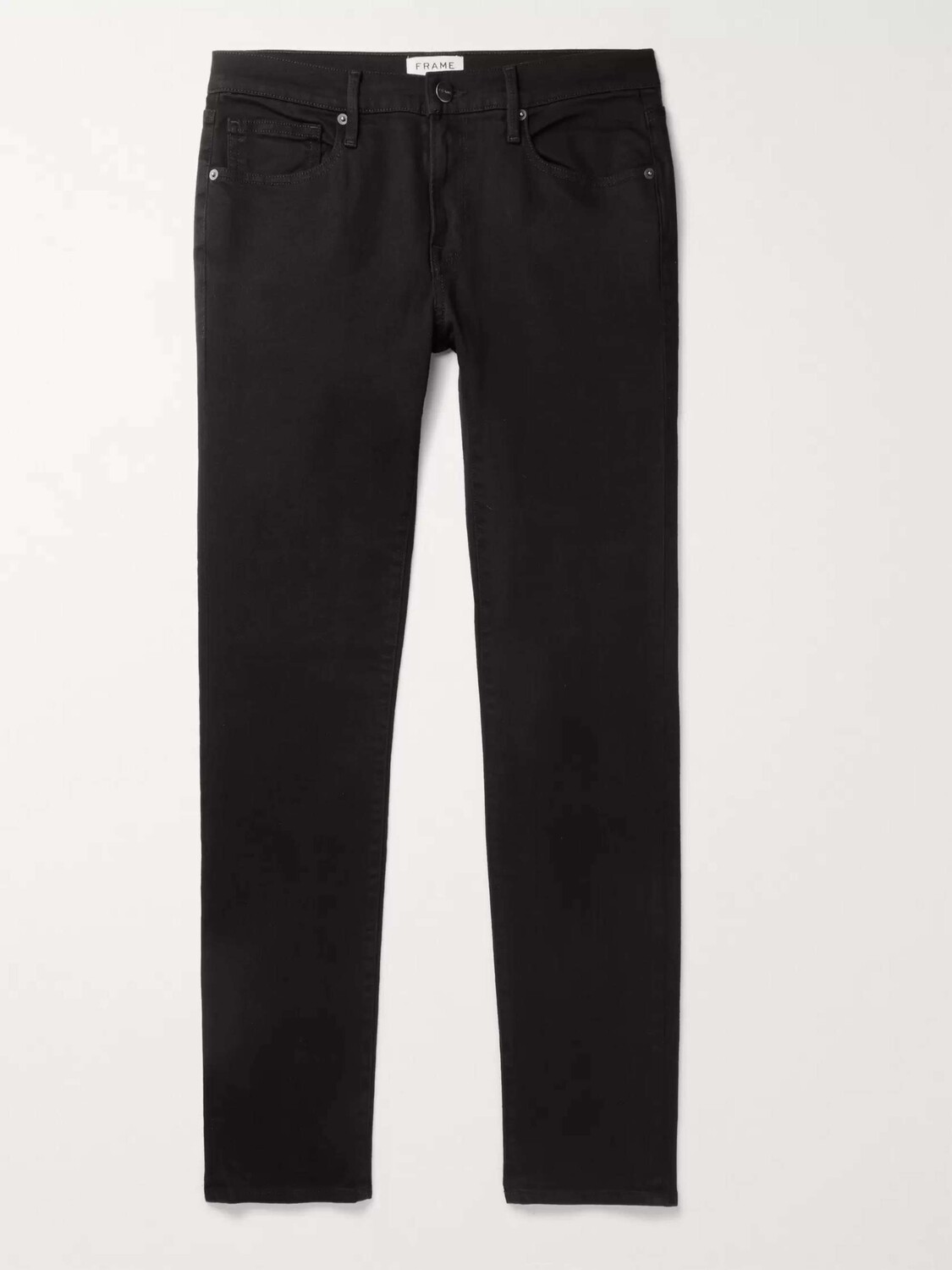 

Джинсы L'Homme Skinny-Fit из эластичного денима FRAME, черный