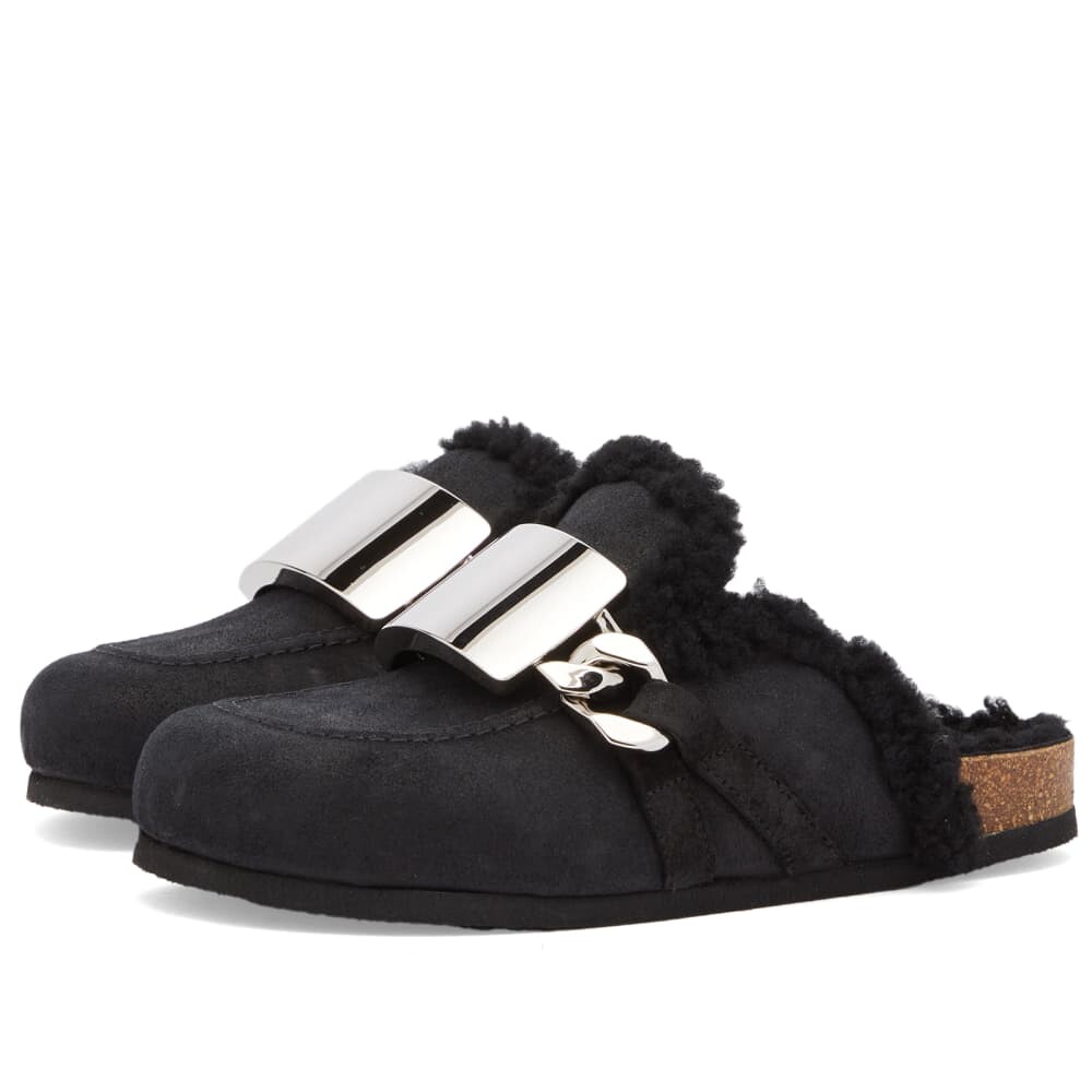

Лоферы из овчины JW Anderson для гурманов, черный