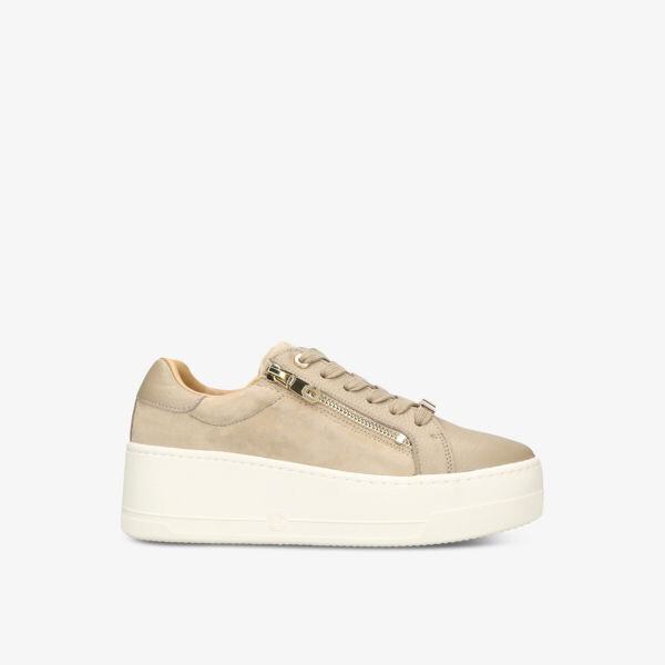 

Кожаные низкие кеды Connected Zip Carvela, бежевый