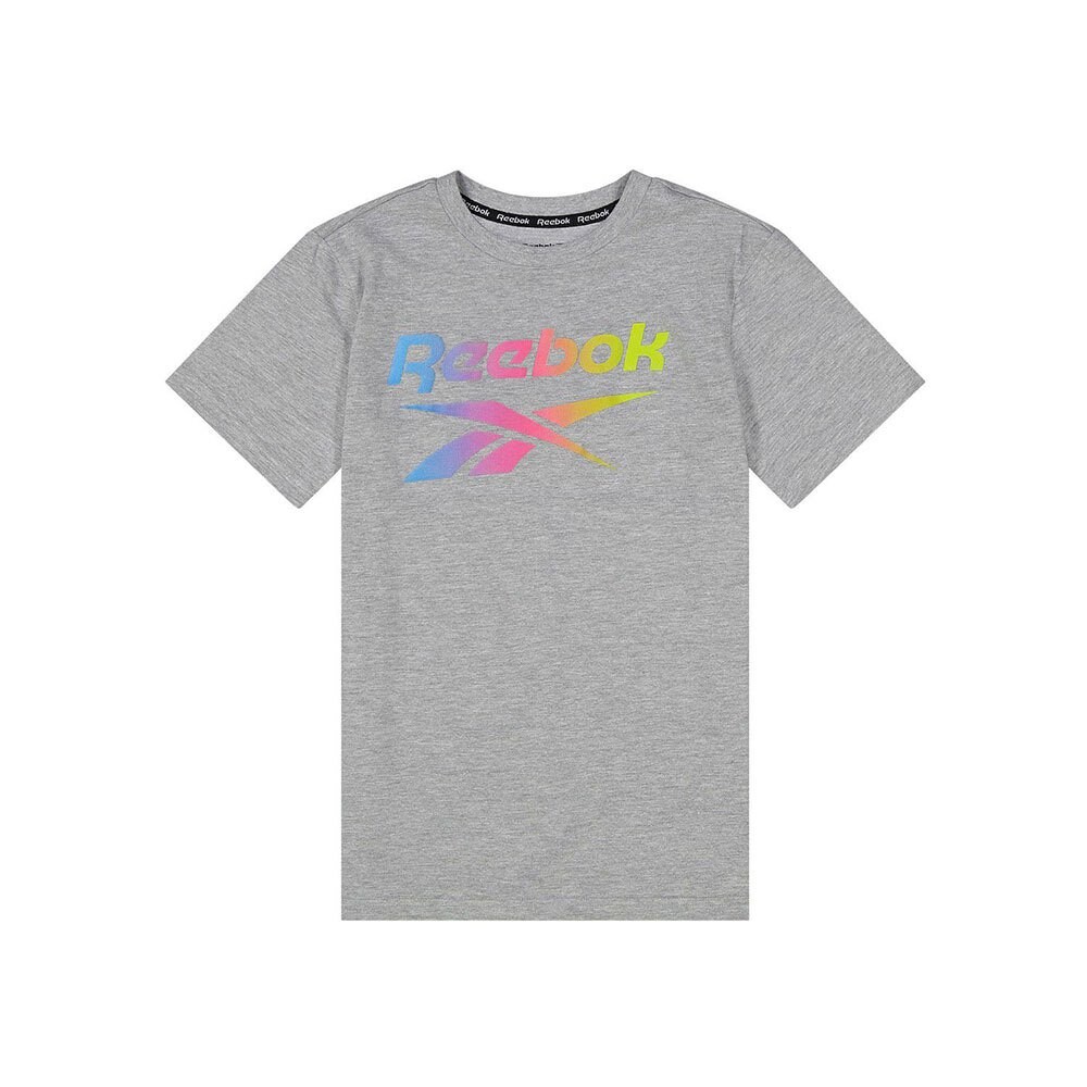 

Футболка с коротким рукавом Reebok Big Gradient Logo, серый