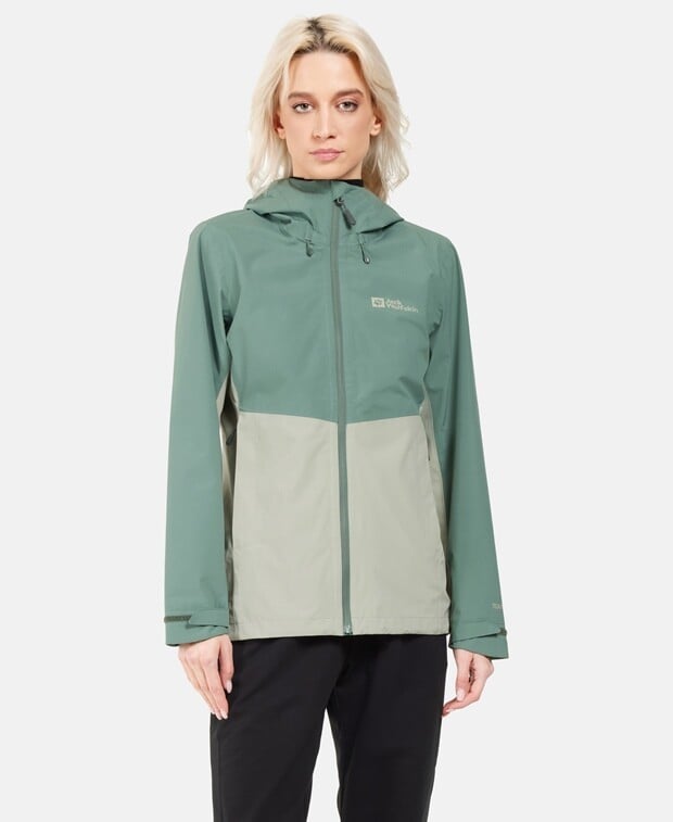 

Дождевик Jack Wolfskin, темно-зеленый