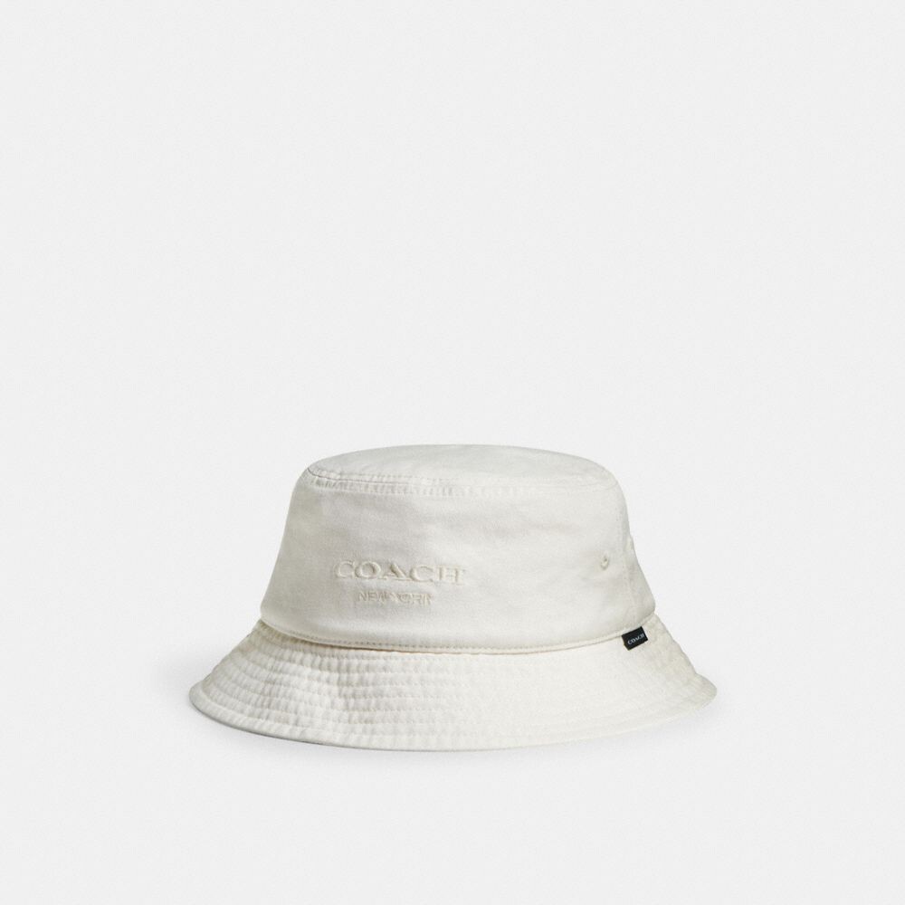 

Джинсовая панама COACH, цвет chalk