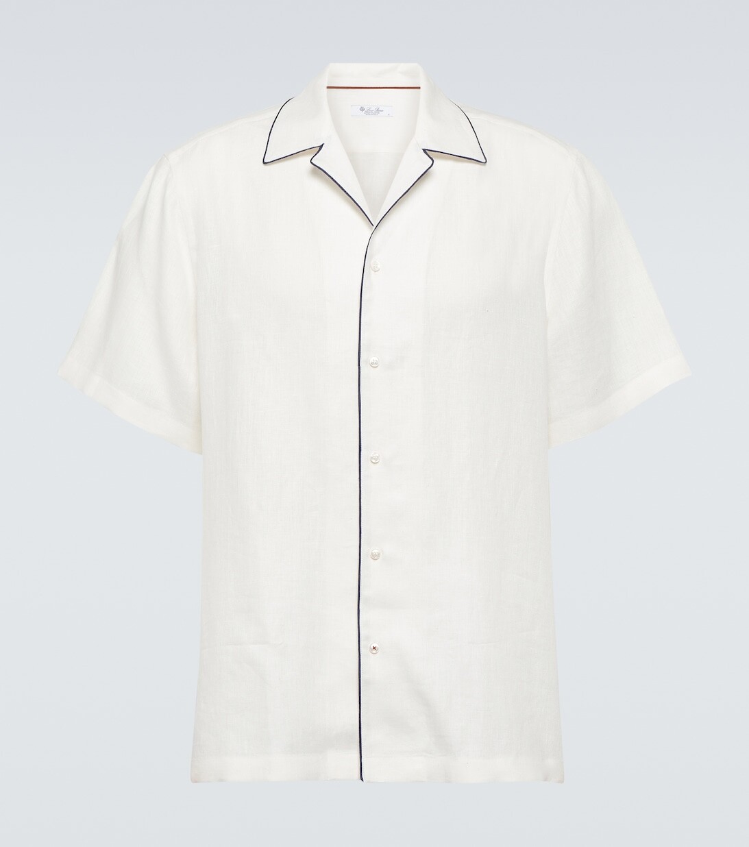 

Льняная рубашка Тики Loro Piana, белый