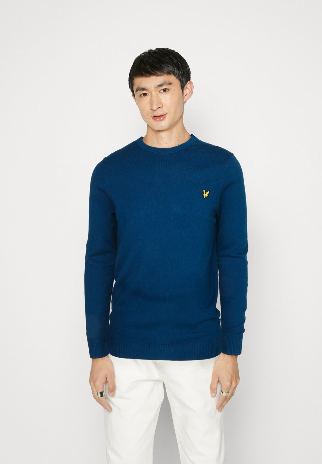 

Свитер КРУГЛЫЙ ВЫРЕЗ Lyle & Scott, темно-синий