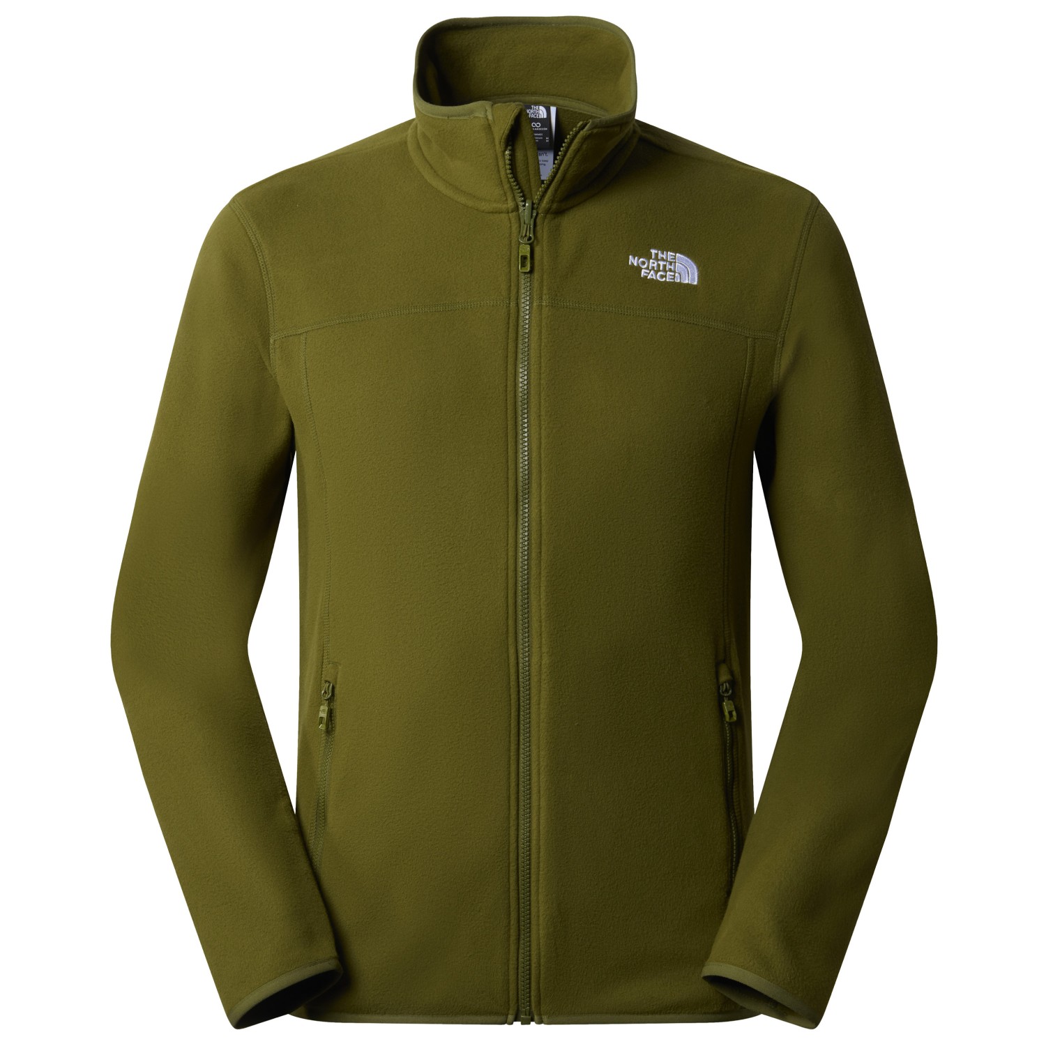 Флисовая жилетка The North Face 100 Glacier Full Zip, цвет Forest Olive куртка мужская north оранжевый неон размер xs