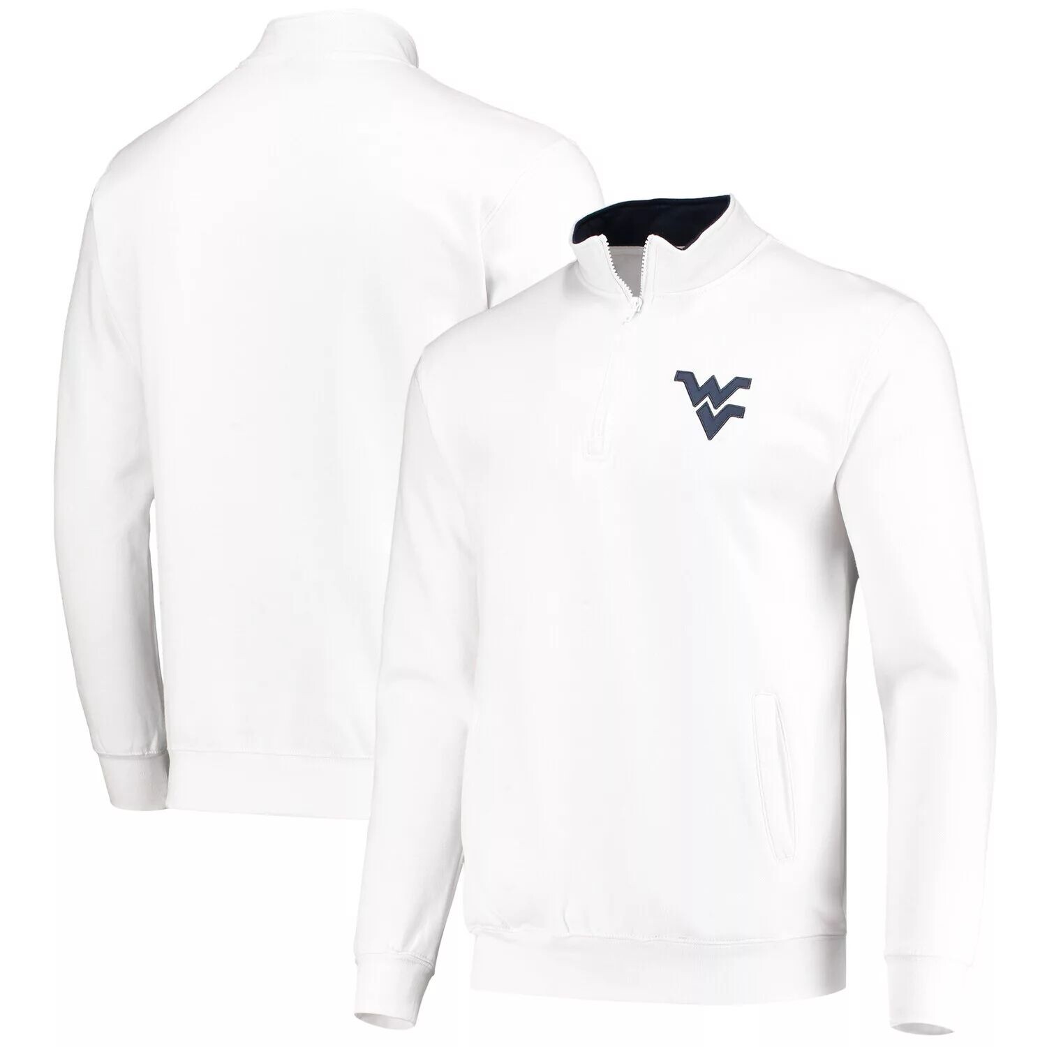 

Мужская белая куртка с молнией на четверть и логотипом West Virginia Mountaineers Tortugas Colosseum, Белый
