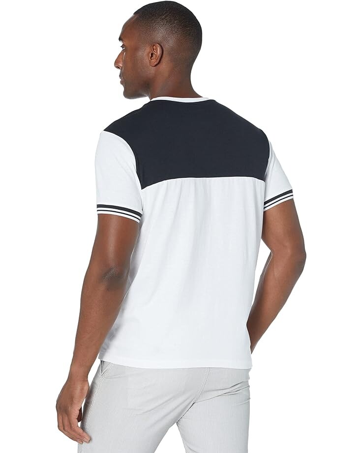 

Футболка U.S. POLO ASSN. Short Sleeve Two-Tone Crew Neck Ringer Tee, черный