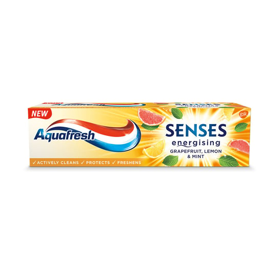 Зубная паста Aquafresh Senses Energizing Грейпфрут Лимон и Мята 75 мл, GSK