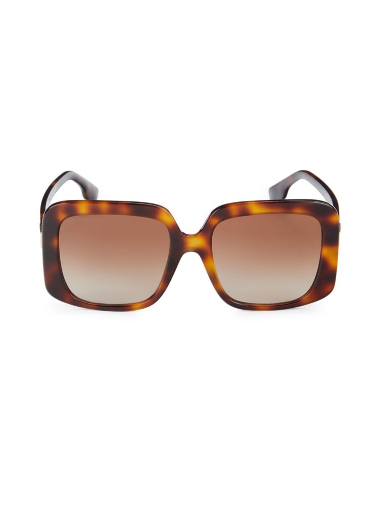 

Квадратные солнцезащитные очки 55 мм Burberry, цвет Havana Brown