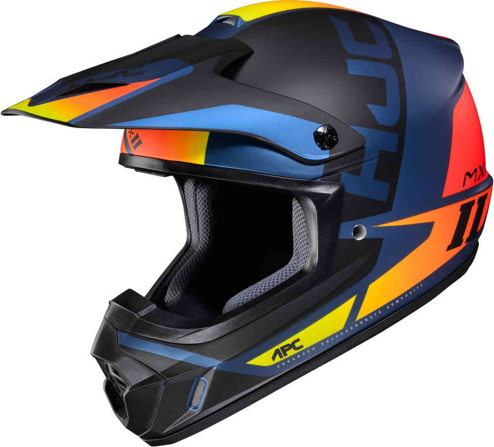 CS-MX II Creed Шлем для мотокросса HJC, черный/оранжевый тонер картридж sharp mx 2300 2700 mx 27gtya yellow туба 352г jpn ct shr mx 27gtya