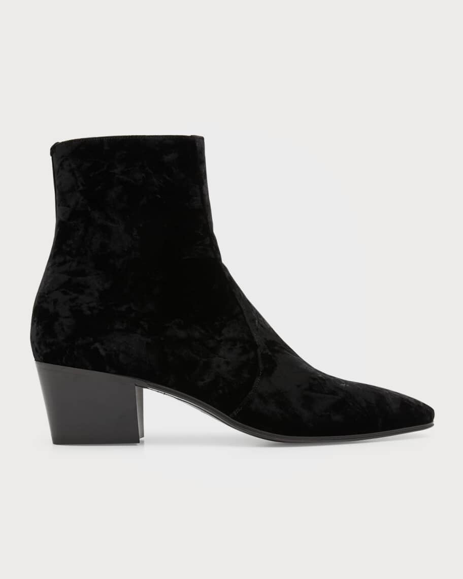 

Мужские бархатные ботильоны на молнии Vassili Saint Laurent