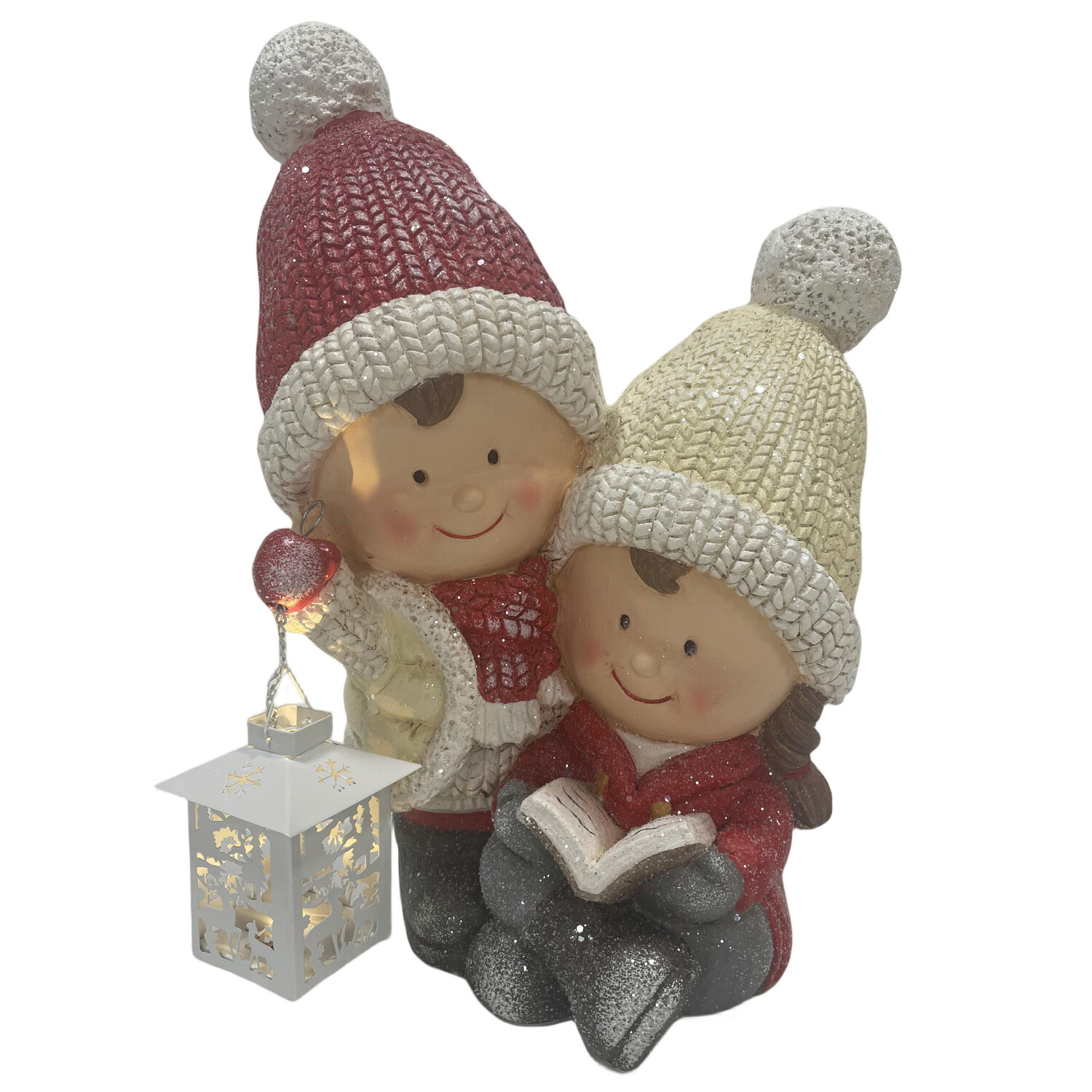 

Декоративная фигура X-Mas, 31x45x21 см, кремовый/красный/белый/темно-серый