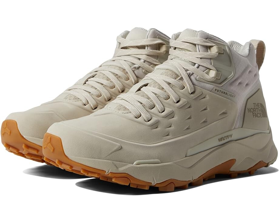 

Походные ботинки The North Face Vectiv Exploris Mid Futurelight Leather, цвет Sandstone/Gardenia White