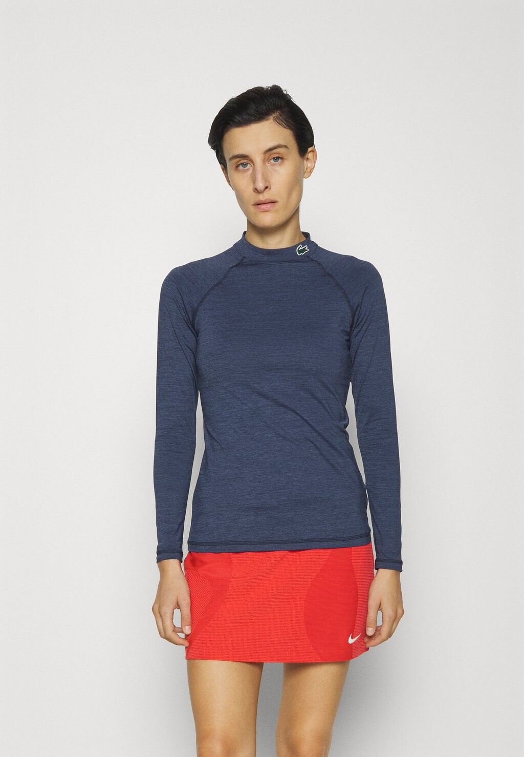 

Футболка с длинным рукавом Lacoste, темно-синяя, Синий