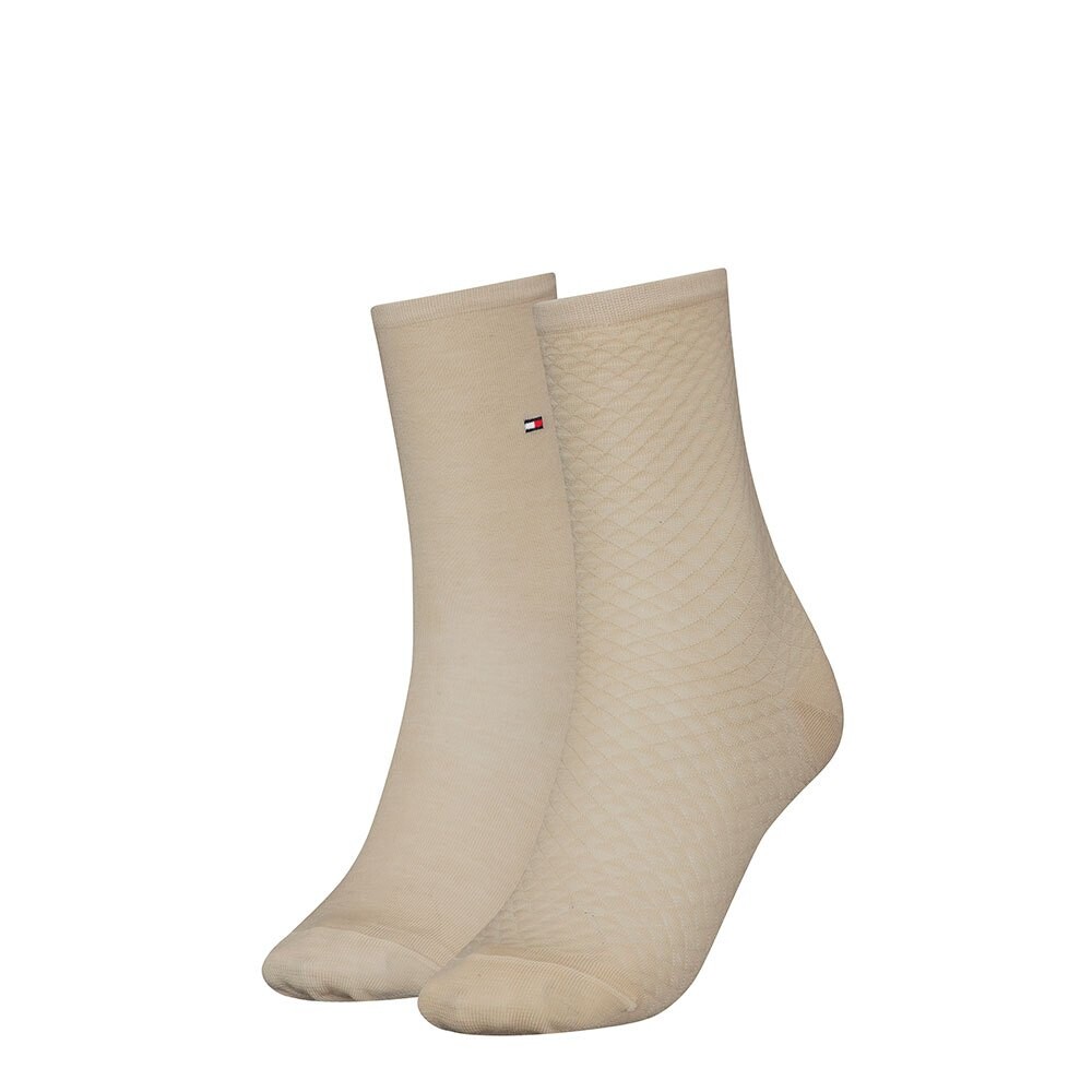 

Носки Tommy Hilfiger Diamond Structure 2 шт, бежевый