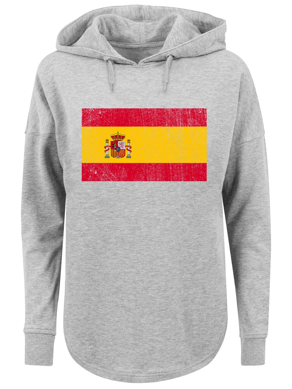 Толстовка F4Nt4Stic Spain Spanien Flagge distressed, серый