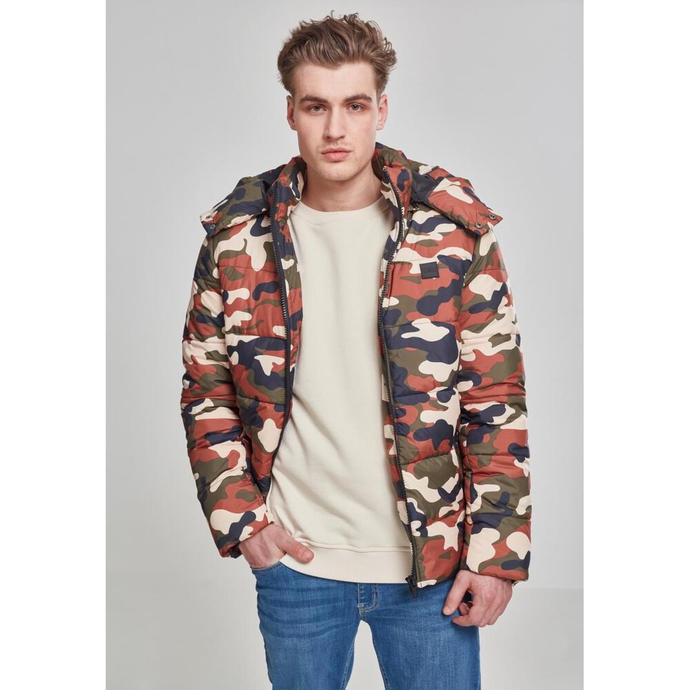 

Парка Urban Classics Hooded Puffer, коричневый