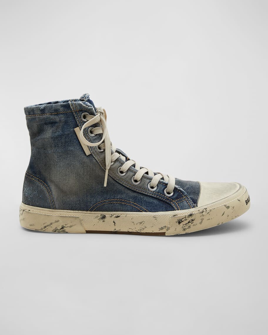 

Мужские высокие кеды Paris Denim High-Top Balenciaga