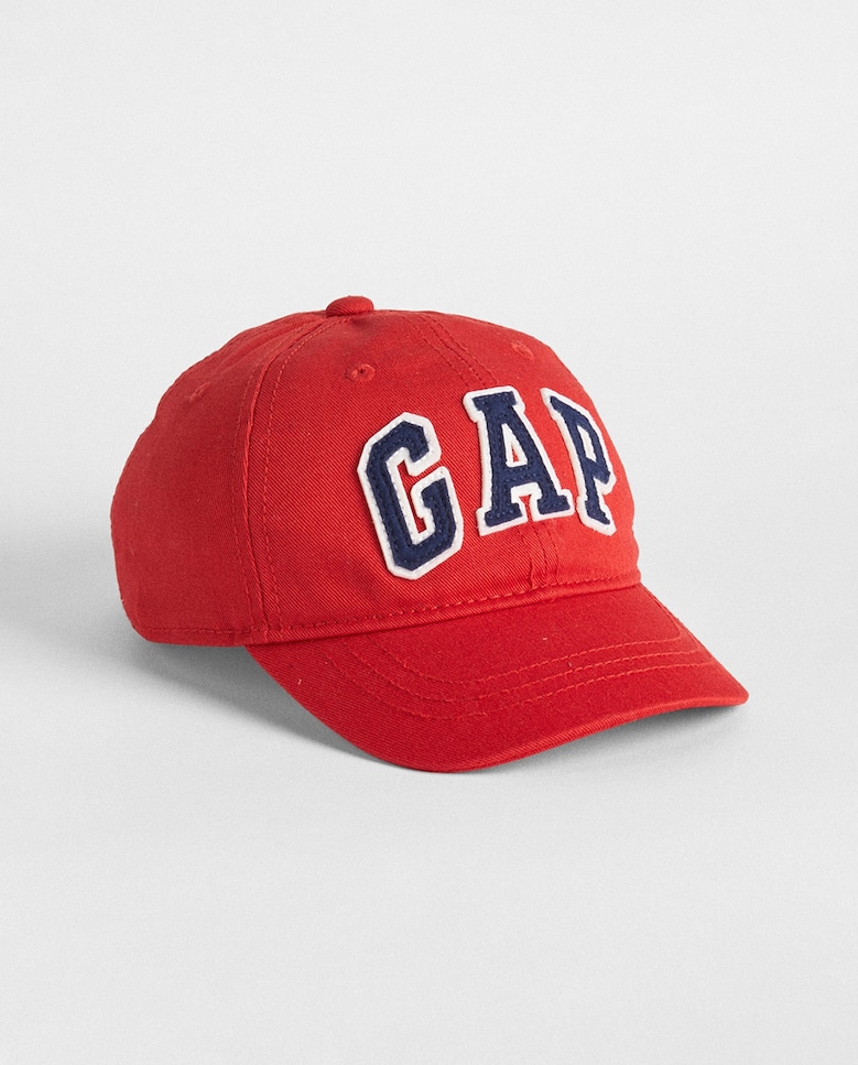 Шапочка для мальчика с вышивкой Gap, красный кепка с контрастной вышивкой спереди zara экрю